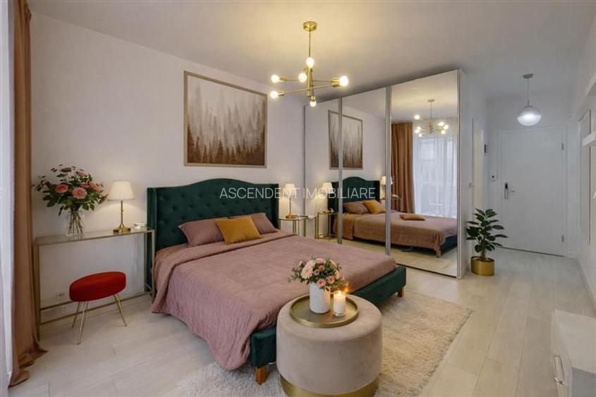 Tur 3D! Eleganta garsoniera, decomandata, mobilata, terasa, boxa, Avantgarden, B - 12