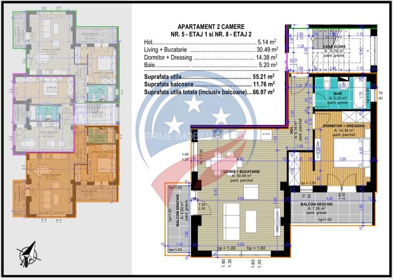 Apartament 2 camere/bloc nou/Craiova/Stadion - 4