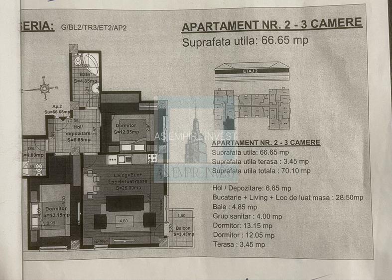 Apartament 3 camere - zona Tractorul - 7