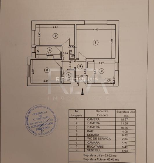 3 Camere Decomandat Zona Dristor - Aleea Suraia - 13