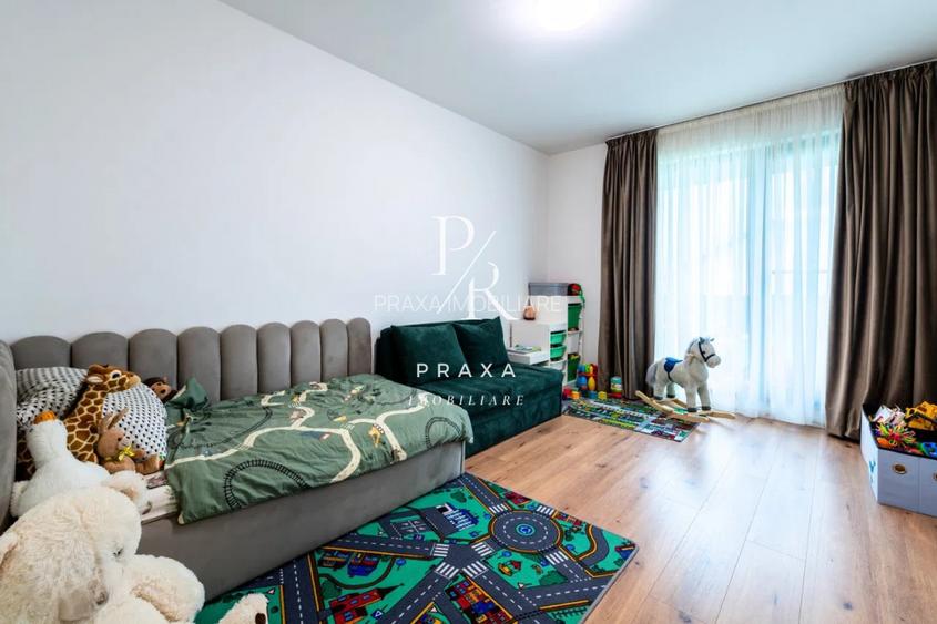 Apartament 3 camere, complet mobilat, terasa 31 mp, parcare, zona Vivo - Metro - 10
