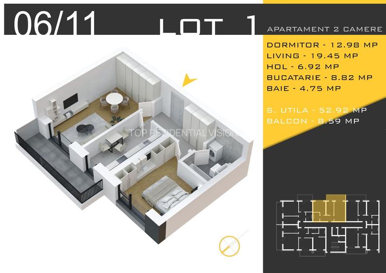 2 CAM DECOMANDAT-COMPLEX 4 BLOCURI P+3 / ROSSA RESIDENCE - 2