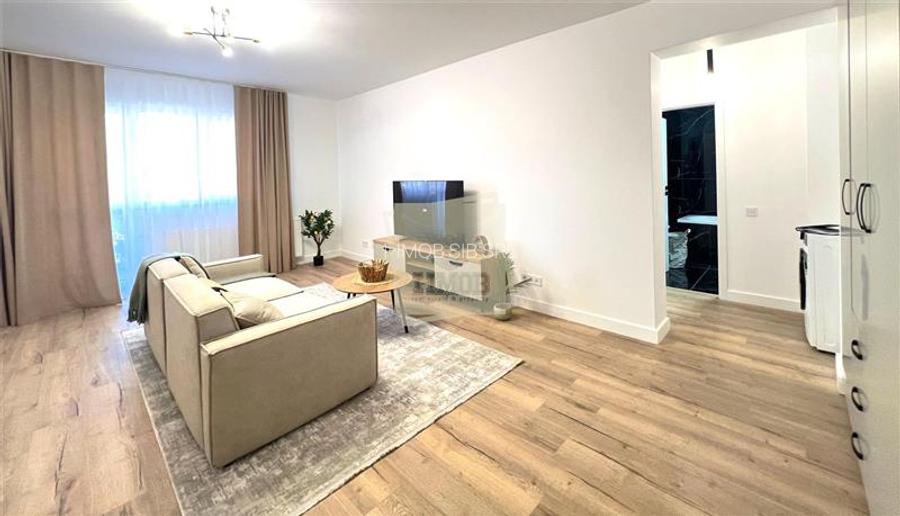 Apartament mobilat 60 mp utili la etajul 1 cu 2 camere terasa 12 mp - 6