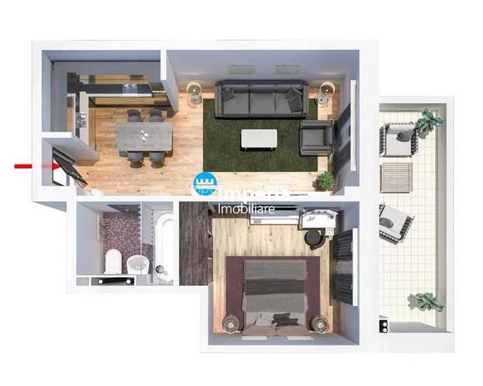 Tatarasi Green Park, apartament 2 camere mobilat si utilat, loc de parcare! - 8