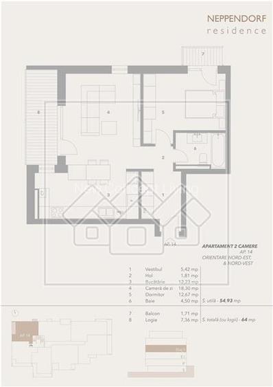 Apartament de vanzare in Sibiu - 2 camere - ansamblu nou - 4