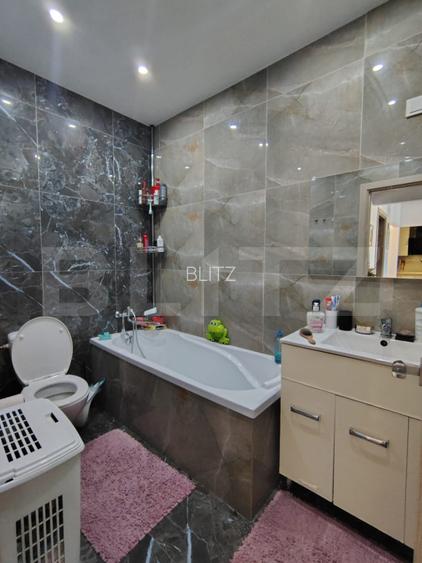 Apartament mobilat/utilat - 3 camere, 70 mp, 2 bai, balcon, Zona Auchan Iris - 6