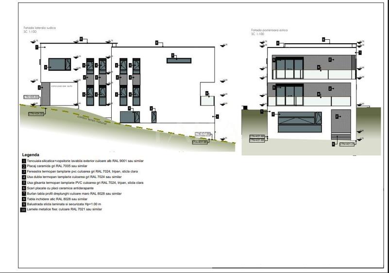 Arhitectura contemporana. Parte de duplex. Cartierul nou Câmpului. - 4