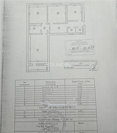 Apartament 3 camere, 72 mp, renovat complet, mobilat/utilat, etaj 2 – Tăt&# - 10