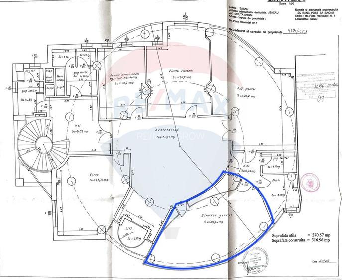 Spatiu 39 mp etaj 3, str Piata Revolutiei - 4