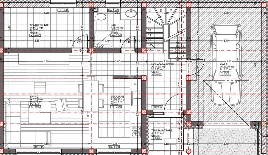 Casa de vanzare 4 camere 145 mp utili. Feleacu - 10