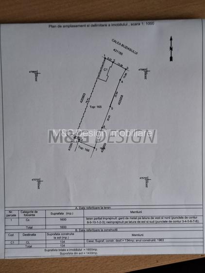 Teren intravilan Buziasului, zona mixta UTR M3, pt. cladire cu 7 etaje - 7