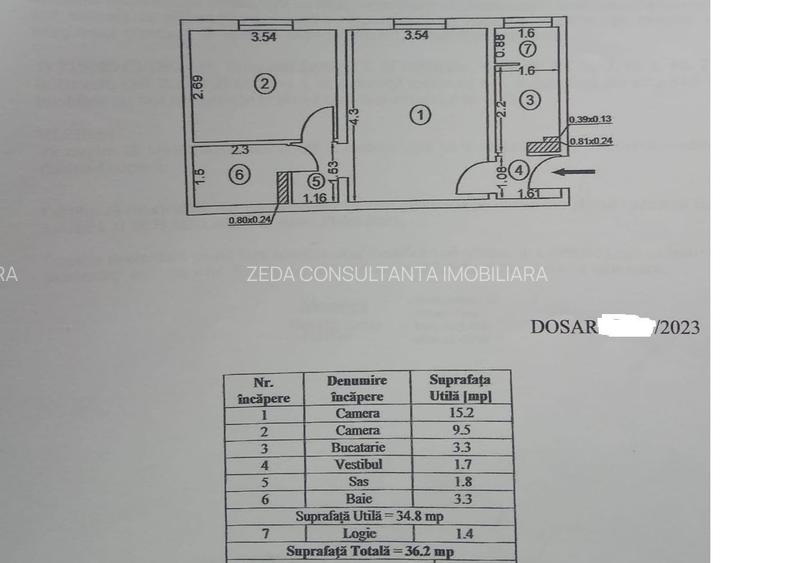 2 camere Brancoveanu - Lamotesti, 1/4, mobilat si utilat, parcare! - 2