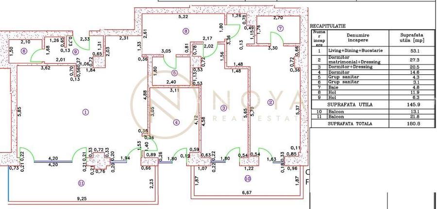 Inchiriere apartament 4 camere 145mp Cortina 126 Iancu Nicolae - 13