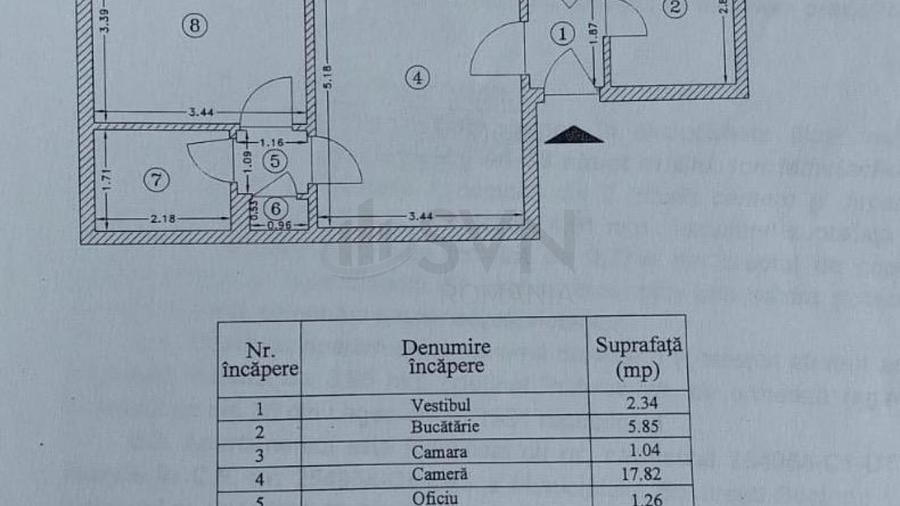 REA1026758 Apartament 2 camere I Ion Mihalache I Metrou