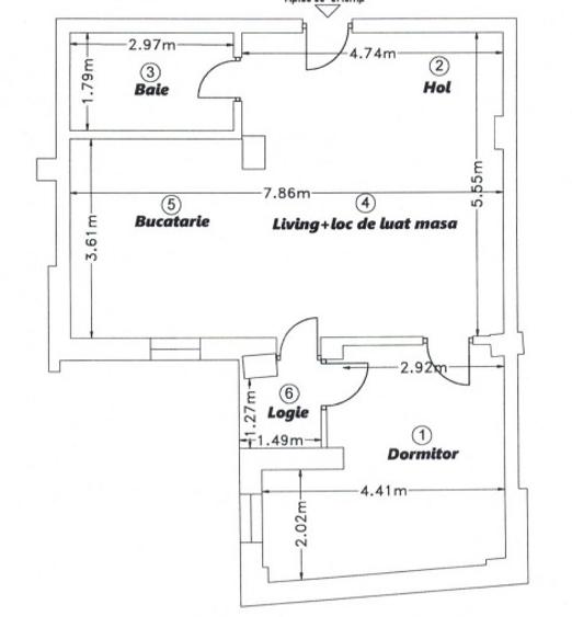 Apartament 2 camere, 57.5 mp, etaj intermediar, zona Corneliu Coposu - 5