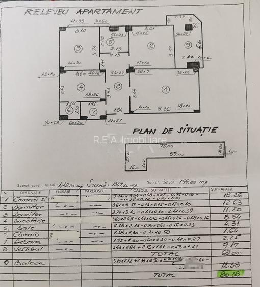 3 camere, et 8/10,  80mp, bloc din 1984/ Drumul Taberei - 13