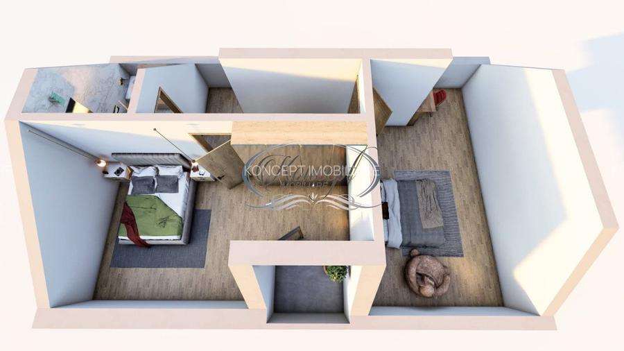 Apartament spatios cu gradina in Vila - 8
