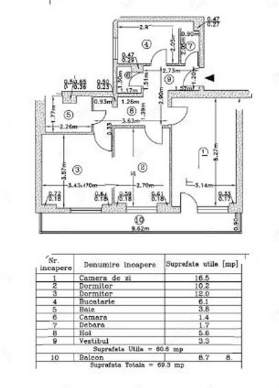 Apartament 3 Camere,B-dul Lacul Tei,bl.reabilitat,et.1/10,DECOMANDAT,Stradal - 8