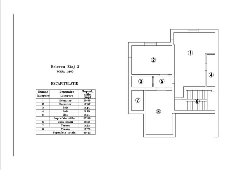 Duplex cu teren generos
