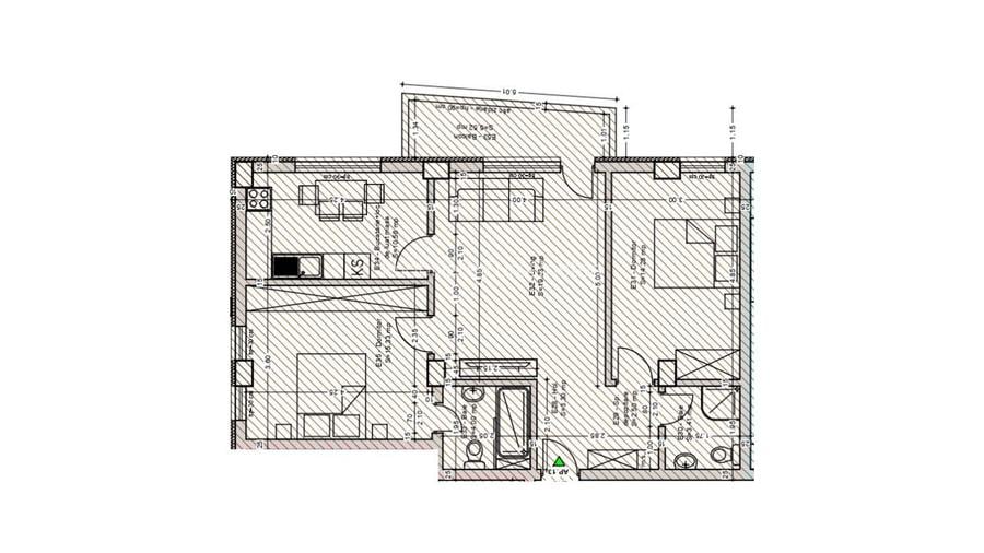Apartament spațios cu 3 camere și terasă de 5.52 m², în Mangalia, BLOC NOU 2026 - 8