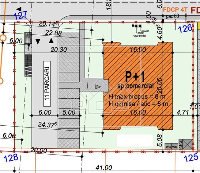 Teren de vanzare - Proiect si AC spatiu comercial, 1220 mp - Sura Mica