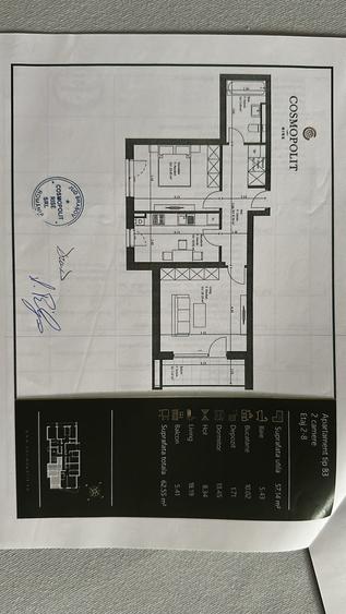 Apartament 2 camere Cosmopolit