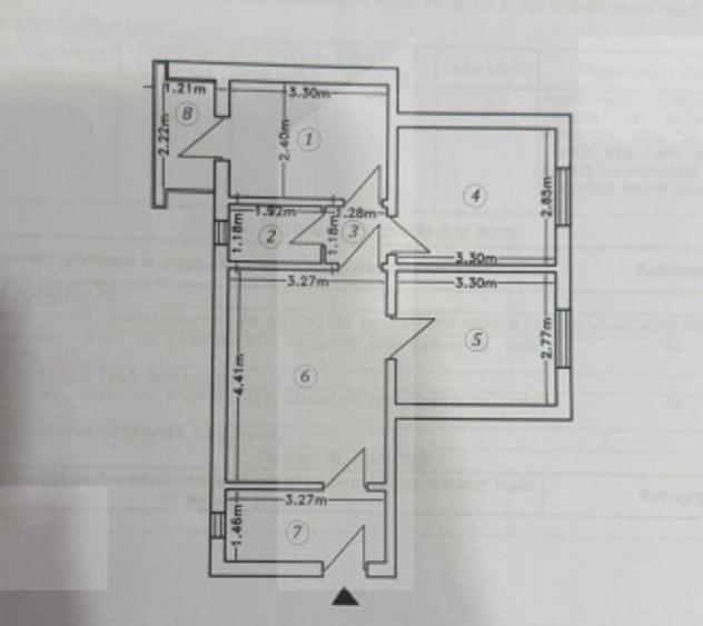 Apartament cu 3 camere, 49,40 mp, zona Bulevard