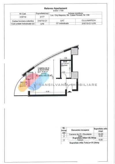 Apartament o camera, 45,19 mp, et. 9, West City Tower, OFERTA LIMITATA - 4