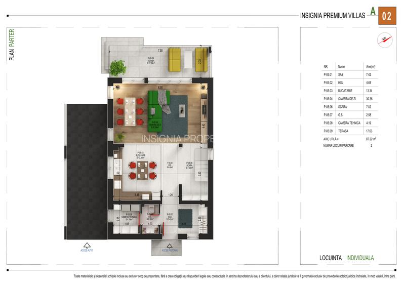 Vila individuala 6 camere I 4 Bai I P+2E | 245 mp | Pompe caldura-Racire tavane - 1