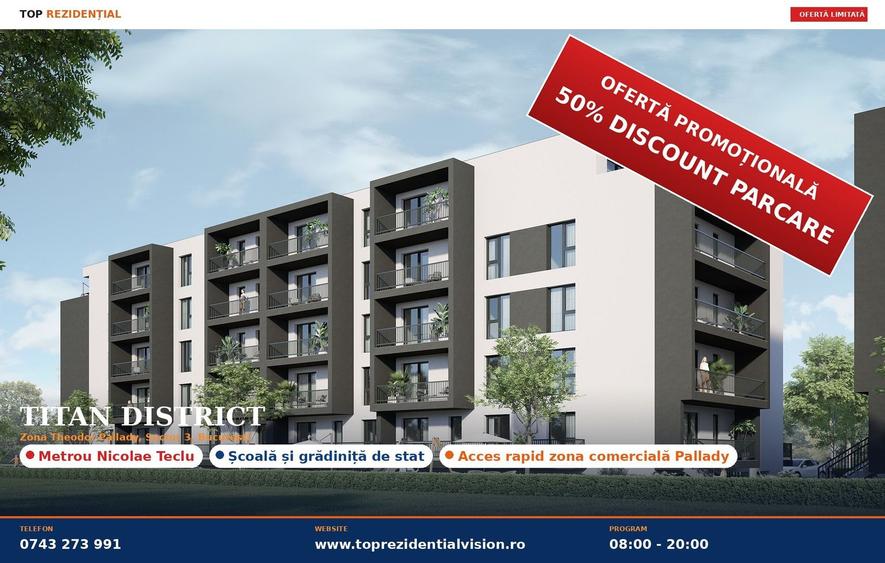 2 CAM / DISCOUNT 50% LA LOCUL DE PARCARE