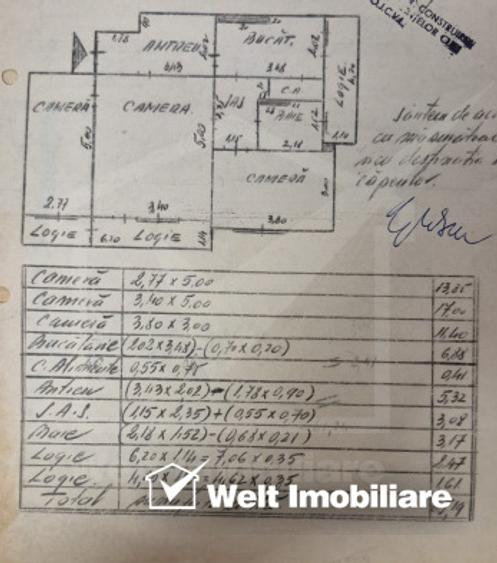 Apartament 3 camere, etaj intermediar, Gheorgheni/Interservisan