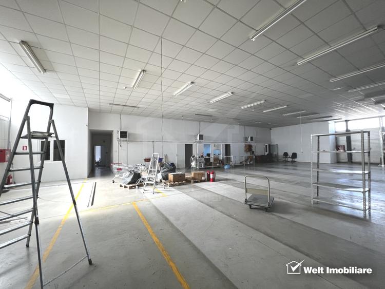 Depozit 600mp 2 rampe + birouri 180mp, 14 parcari, Lidl - Baciu