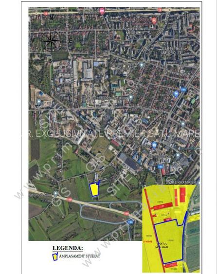 De vânzare teren cu P.U.Z aprobat Str Depozitelor Satu Mare - 2