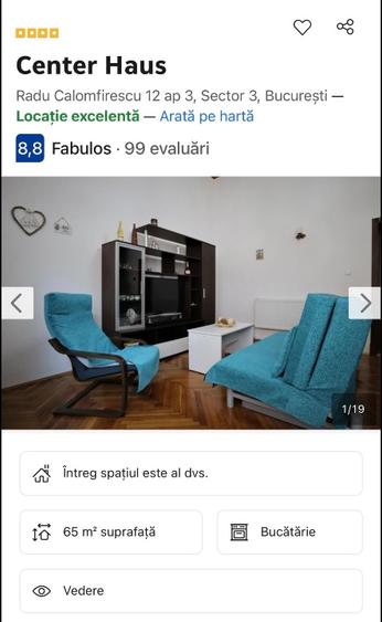 Apartament 2 camere în casă – Unirii | 65 mp | Curte + parcare | Comision 0