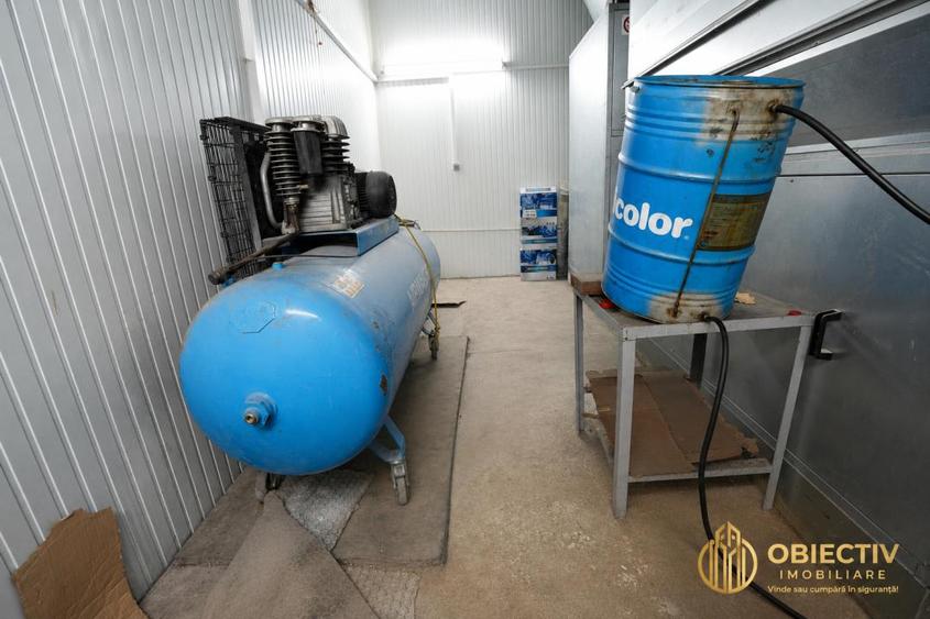 Spatiu industrial 3110 mp teren, hala productie+service auto, Targu Neamt