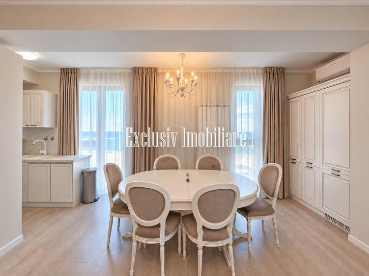 Vedere Frontala si Totala la Mare - Apartament Fix pe Malul Marii cu 2 Terase