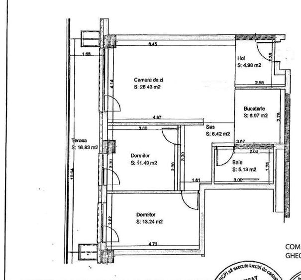 Apartament cu 3 camere, 75 mp, loc de parcare subteran, cartier Zorilor