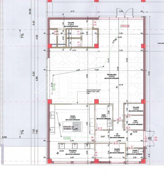 Spațiu comercial 177 mp + terasă 100 mp | Alimentație publică | 4 parcări |