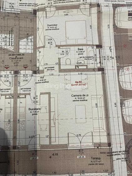Apartament 2 camere decomandate, 52 mp, terasa 30 mp, zona Home Garden - 8