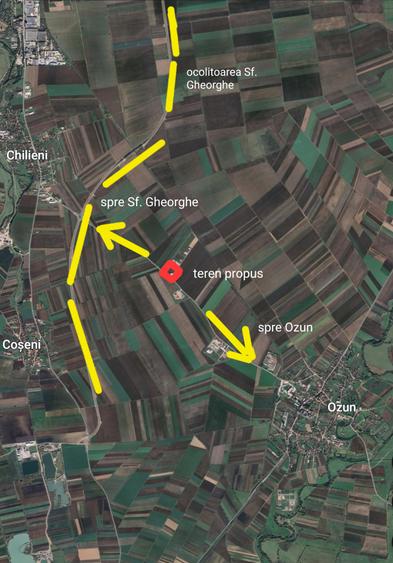 Teren industrial Ozun - Sfântul. Gheorghe 6.300 mp