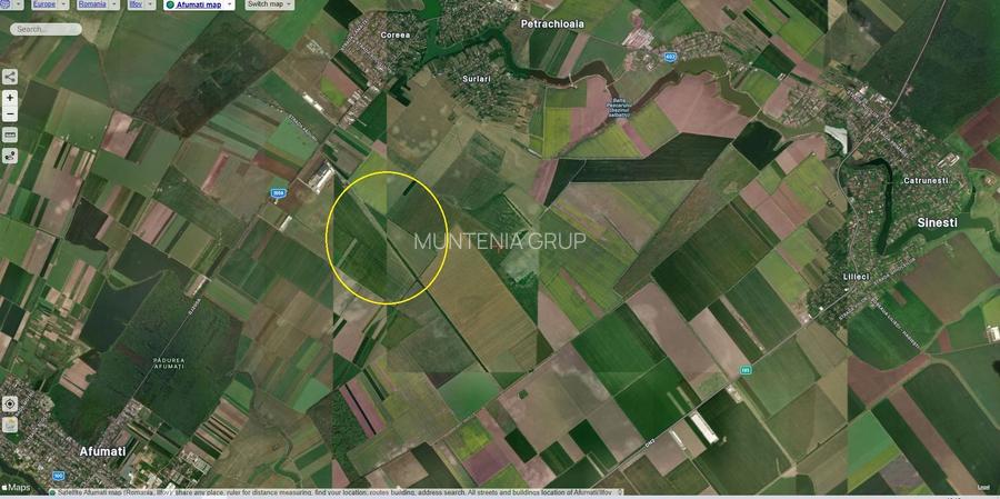 AFUMATI - Consultech Calipso, 25000 teren cu deschidere de 36 m. - 5