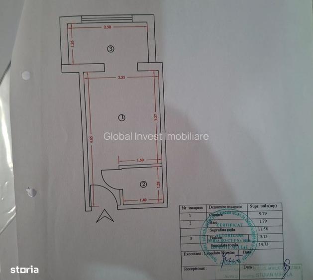 Inel II- Garsoniera mobilata-utilata,  etaj parter- 32.000euro - 7