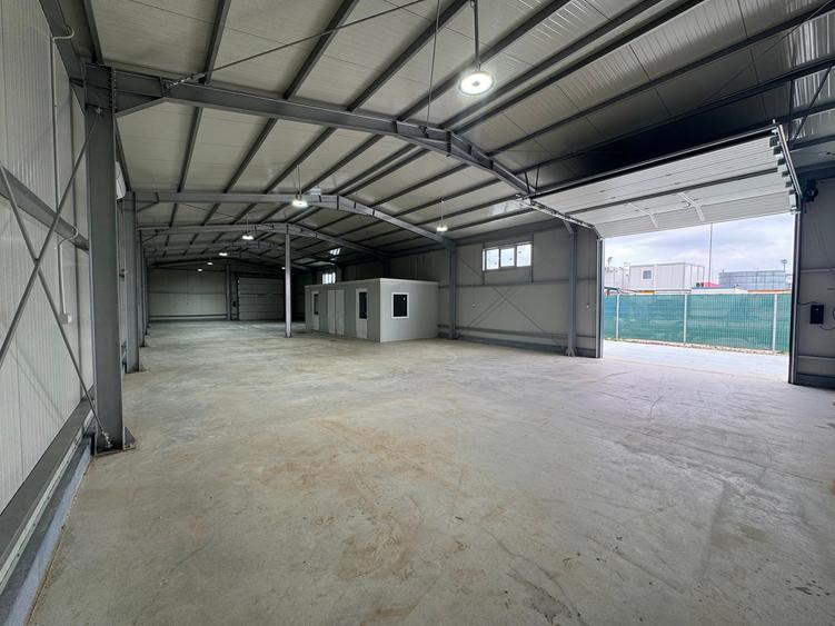 Hală nouă de închiriat – 300 mp | Clinceni | Acces rapid A0 & Centură