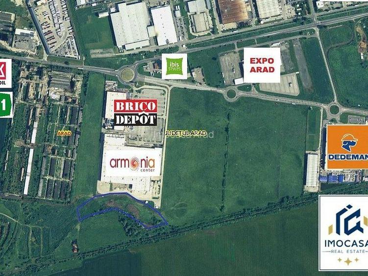 Teren Extravilan zona industriala Vest Arad, Fotovoltaic - 3