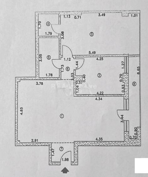 3 camere Nerva Traian decomandat,centrală,et. 4, an 2014, metrou,90 mp - 8