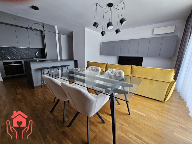 (Baneasa Shopping City-THE IVY)-3 camere mobilier ROVERE, orientare SUD, parcare - 5