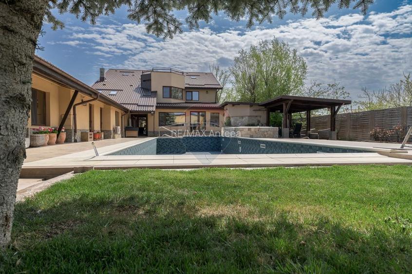 Vilă cu parc, piscină, jacuzzi și foișor, panouri fotovoltaice - 11