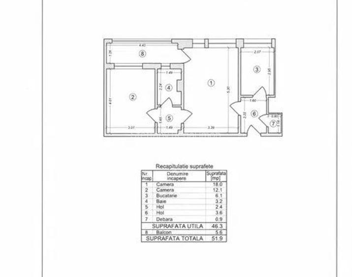 Apartament 2 camere de vanzare Lujerului - 11