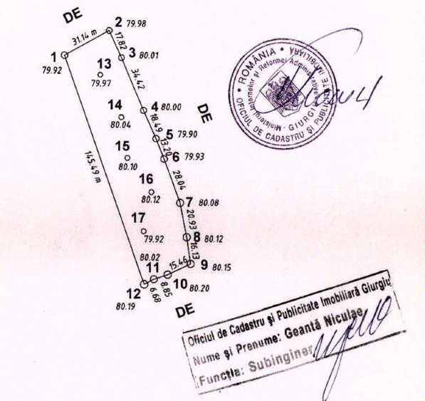 TEREN DE VANZARE-  -Plparcele de la  550 mp  zona Mega Image -Bolintin Vale - A1 - 10
