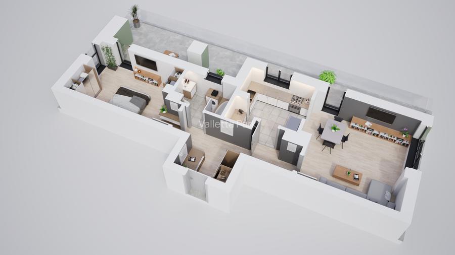 Apartament 2 camere, spatios, ansamblu modern si privat - 4